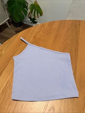 Madewell One-Shoulder Ribbed Crop Top